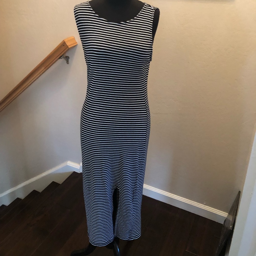 Black white stripe maxi small Derek Heart